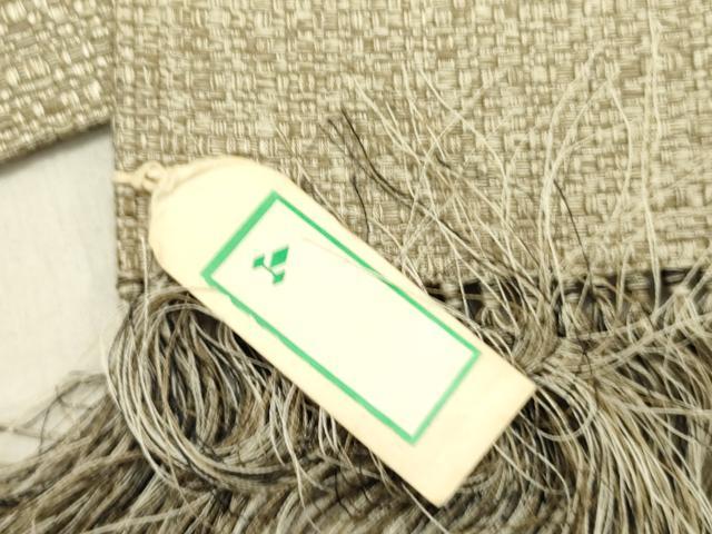 平和屋着物●男性　角帯　浅黄色　正絹　逸品　未使用　DABE1703op