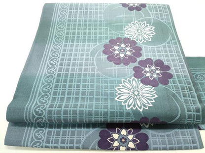 平和屋着物●九寸名古屋帯　舞花　金糸　正絹　逸品　DABE1708op