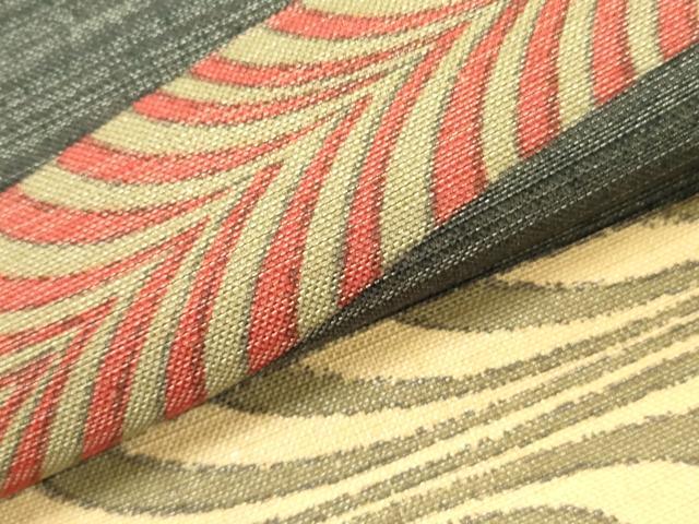 平和屋着物●京都府認定　京の名工　雛屋友禅　全通柄袋帯　作家物　流水文　正絹　逸品　DABE1726op