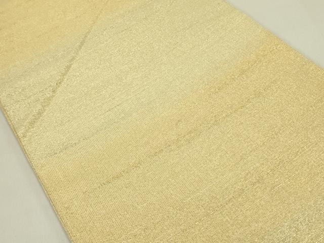 平和屋着物●桝屋高尾　ねん金綴錦　全通柄袋帯　段霞文　金糸　正絹　逸品　DABE1729op