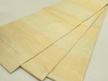 平和屋着物●桝屋高尾　ねん金綴錦　全通柄袋帯　段霞文　金糸　正絹　逸品　DABE1729op