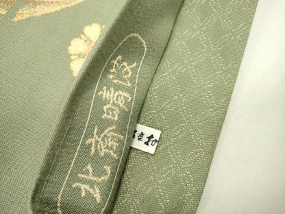 平和屋着物●六通柄袋帯　北斎晴波　金糸　銀座おゝぎ屋扱い　正絹　逸品　未使用　DABE1736op
