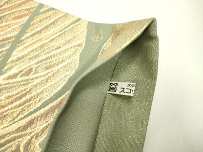 平和屋着物●六通柄袋帯　北斎晴波　金糸　銀座おゝぎ屋扱い　正絹　逸品　未使用　DABE1736op