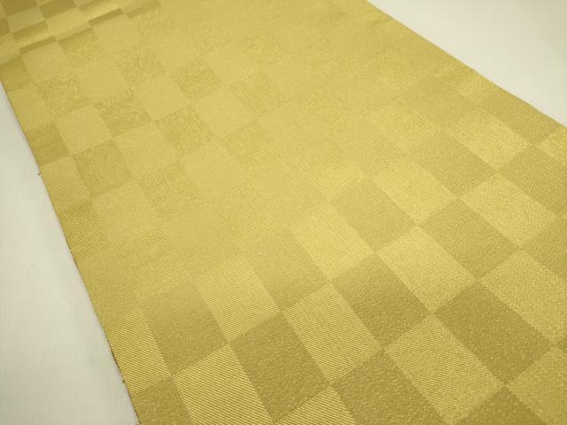 平和屋着物●両面　太鼓柄袋帯　横段文　金糸　正絹　逸品　DABE1743op