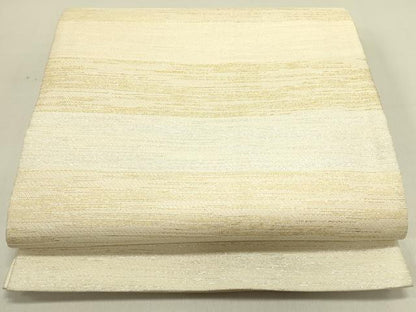 平和屋着物●西陣　川島織物　全通柄袋帯　横段文　金銀糸　正絹　逸品　DABE1763op