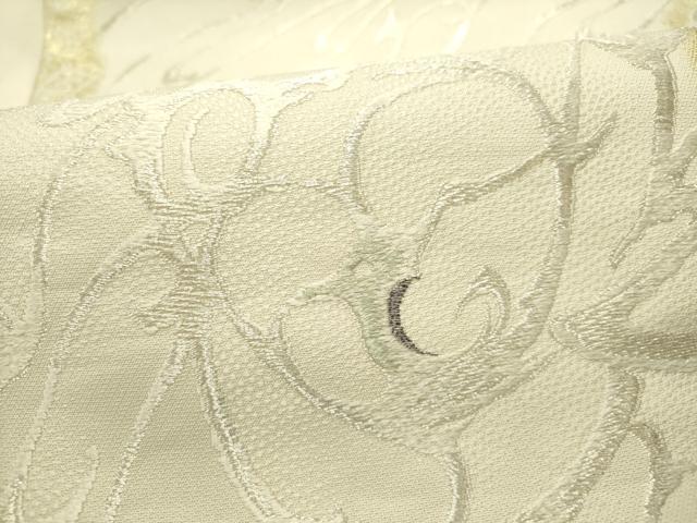 平和屋着物●六通柄袋帯　唐織　花唐草文　金銀糸　正絹　逸品　DABE1771op