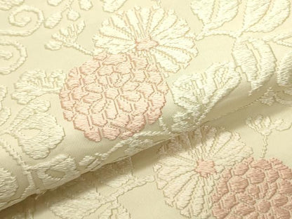平和屋着物●六通柄袋帯　唐織　草花　正絹　逸品　DABE1778op