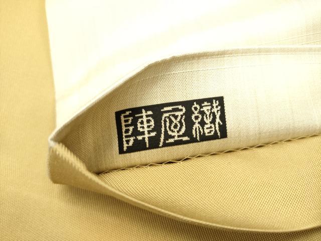 平和屋着物●六通柄袋帯　唐織　風景文　陣屋織　正絹　逸品　DABE1783op