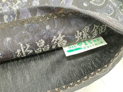 平和屋着物●ワンタッチつけ帯　螺鈿　洋花文　水晶箔　金糸　やまと誂製　箱付き　正絹　逸品　DABE1790op
