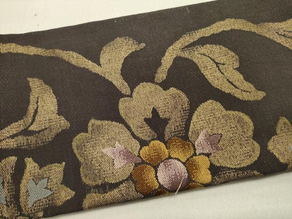 平和屋着物●ワンタッチつけ帯　紬地　衣名世　金糸　正絹　逸品　DABE1797op