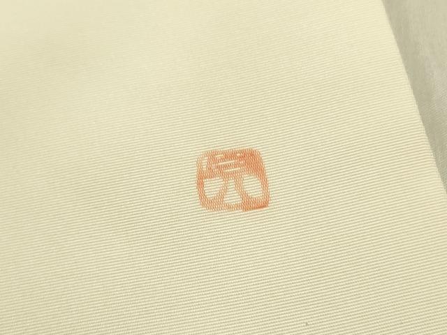 平和屋着物●塩瀬　九寸名古屋帯　作家物　手描き　牡丹　金彩　正絹　逸品　DABE1815op