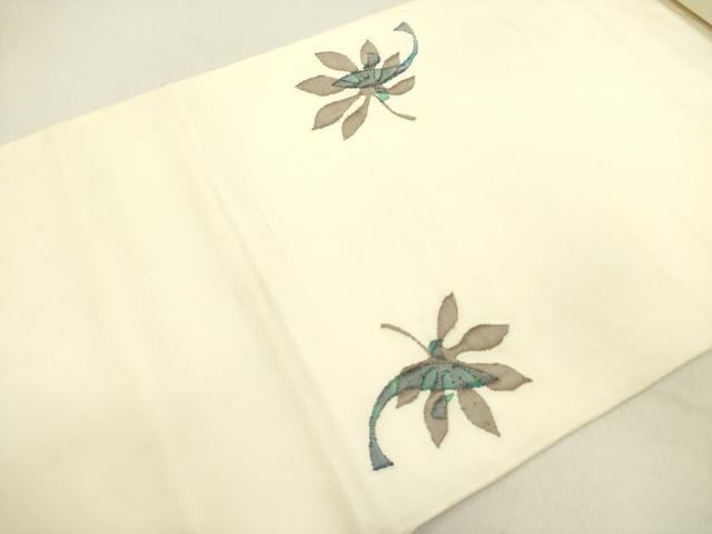 平和屋着物●絲藝苑　上島洋山　太鼓柄袋帯　魚　正絹　逸品　DABE1828op