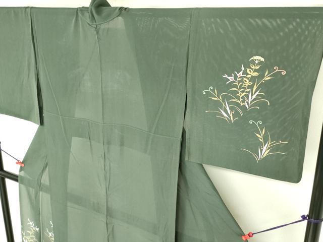 平和屋着物＊夏物 訪問着 絽 草花 正絹 逸品 DABE1834op