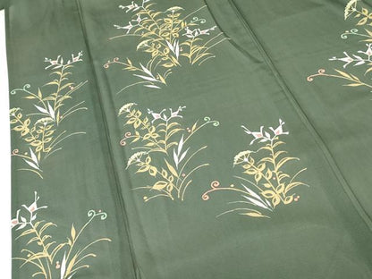 平和屋着物＊夏物 訪問着 絽 草花 正絹 逸品 DABE1834op
