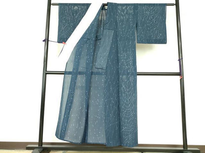 平和屋着物＊夏物 小紋 絽 枝葉文 正絹 逸品 DABE1837op