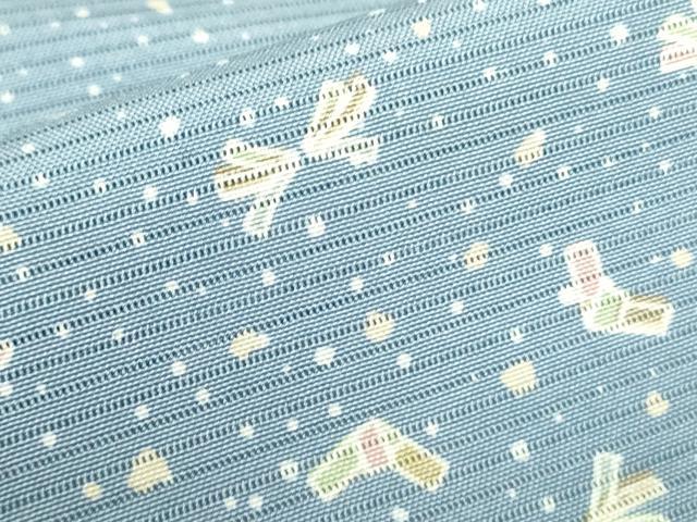 平和屋着物＊夏物　小紋　絽　束ね熨斗文　正絹　逸品　DABE1839op