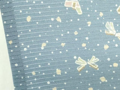 平和屋着物＊夏物　小紋　絽　束ね熨斗文　正絹　逸品　DABE1839op