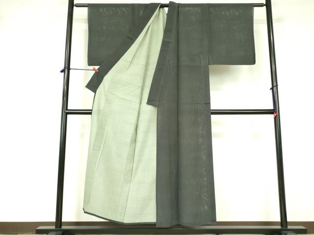 平和屋着物＊夏物 色無地 変わり絽 蝋色 正絹 逸品 DABE1841op