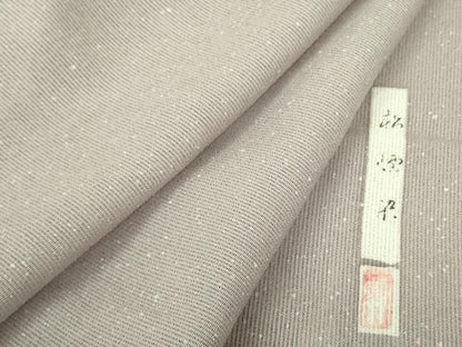 平和屋着物＊夏物 小紋 縦絽 作家物 松煙染 霰文 正絹 逸品 DABE1842op