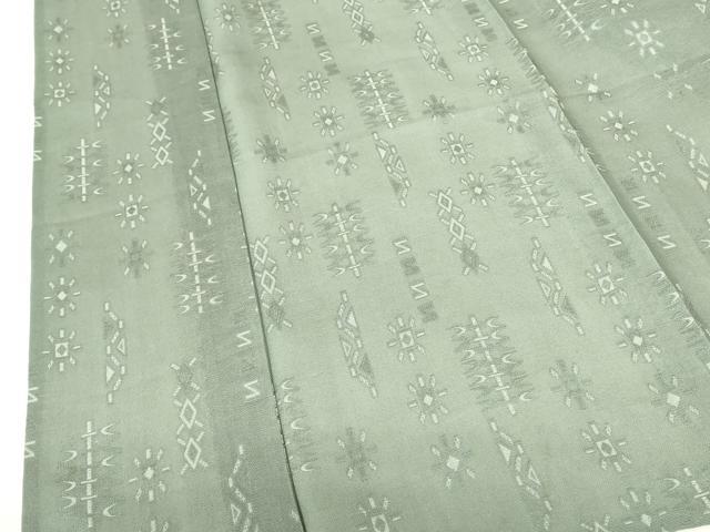 平和屋着物＊夏物 お召 紗 抽象文様 正絹 逸品 DABE1844op
