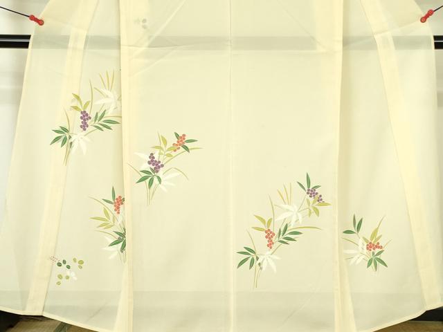 平和屋着物＊夏物 訪問着 絽 南天文 正絹 逸品 未使用 DABE1845op