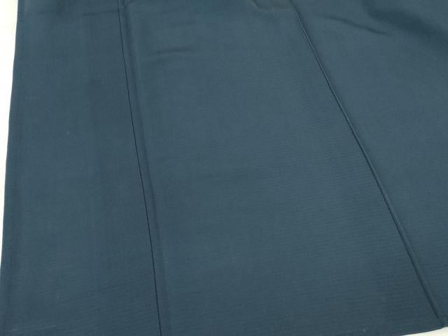 平和屋着物＊夏物 男性 色紋付 絽 留紺色 正絹 逸品 DABE1846op
