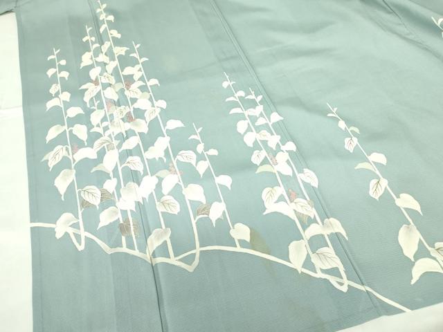 平和屋着物＊夏物 訪問着 絽 南天草花文 金彩 正絹 逸品 DABE1849op