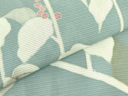 平和屋着物＊夏物 訪問着 絽 南天草花文 金彩 正絹 逸品 DABE1849op
