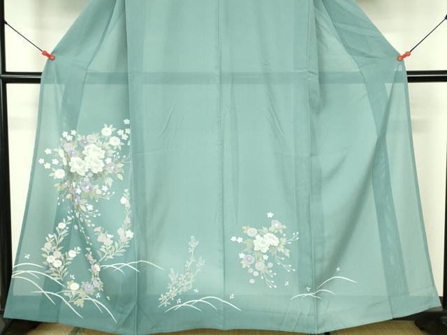 平和屋着物＊夏物 訪問着 絽 草花 正絹 逸品 DABE1850op