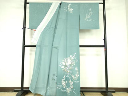平和屋着物＊夏物 訪問着 絽 草花 正絹 逸品 DABE1850op