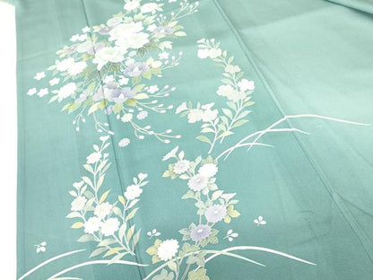 平和屋着物＊夏物 訪問着 絽 草花 正絹 逸品 DABE1850op