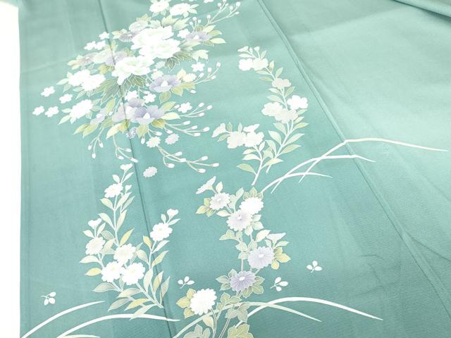 平和屋着物＊夏物 訪問着 絽 草花 正絹 逸品 DABE1850op
