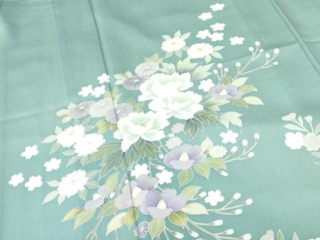 平和屋着物＊夏物 訪問着 絽 草花 正絹 逸品 DABE1850op
