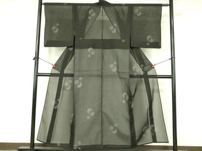 平和屋着物＊夏物 本場大島紬 夏大島 舞花 正絹 逸品 DABE1851op