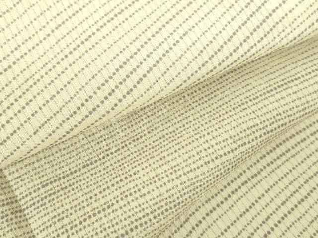平和屋着物＊夏物 小紋 縦絽 横段文 正絹 逸品 DABE1852op