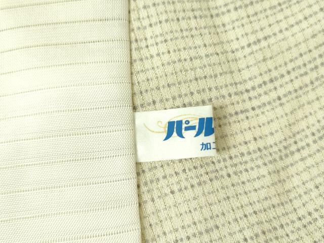 平和屋着物＊夏物 小紋 縦絽 横段文 正絹 逸品 DABE1852op