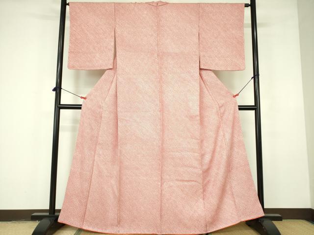 平和屋着物■大変加工の良い総絞り小紋 正絹 逸品 DABE1863op