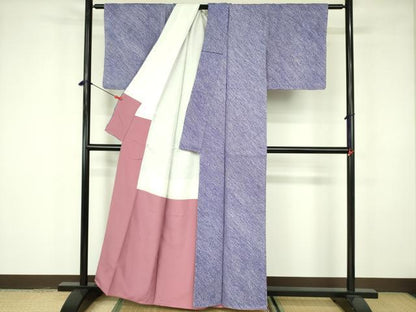 平和屋着物■大変加工の良い総絞り小紋 正絹 逸品 DABE1864op