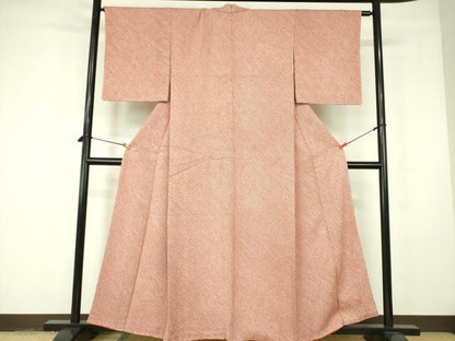 平和屋着物■大変加工の良い総絞り小紋 正絹 逸品 DABE1867op