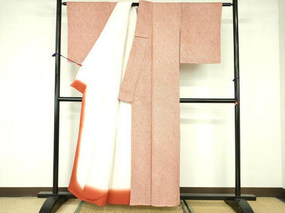 平和屋着物■大変加工の良い総絞り小紋 正絹 逸品 DABE1867op