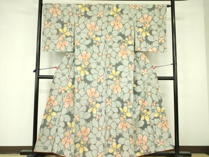 平和屋着物■上質な紬 舞花 正絹 逸品 DABE1875op