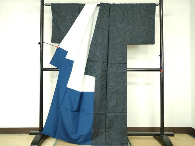 平和屋着物■本場大島紬 7マルキ 銀杏 イチョウ 正絹 逸品 未使用 DABE1879op
