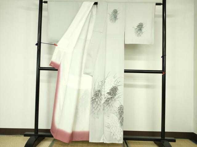 平和屋着物■訪問着 飛鳥花文 三越扱い 正絹 逸品 DABE1890op