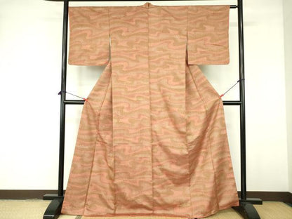 平和屋着物■上質な紬 霞文 正絹 逸品 DABE1891op