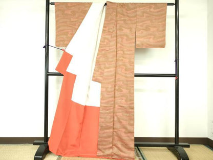 平和屋着物■上質な紬 霞文 正絹 逸品 DABE1891op