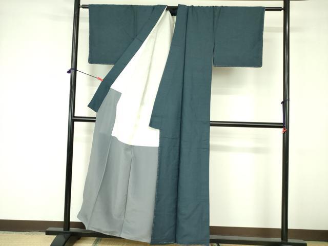 平和屋着物■上質な紬　140亀甲　正絹　逸品　DABE1898op