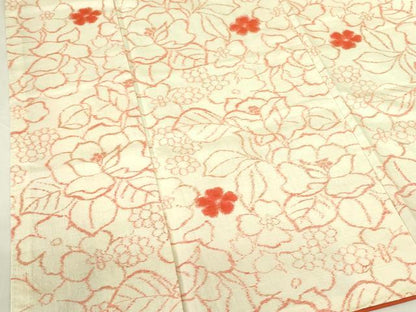 平和屋着物■上質な紬 草花 正絹 逸品 DABE1899op