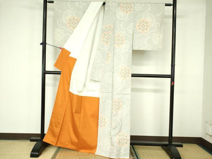 平和屋着物■上質な紬 舞花 正絹 逸品 未使用 DABE1901op