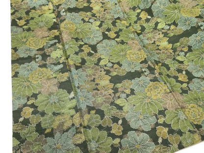 平和屋着物■上質な紬 草花 正絹 逸品 DABE1904op