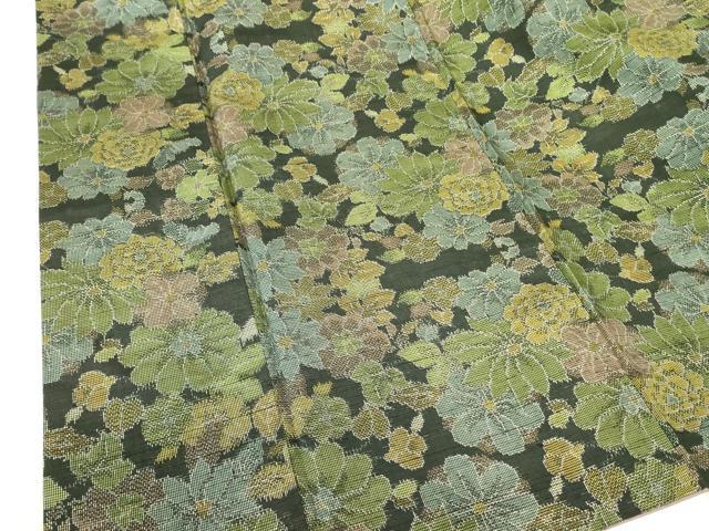 平和屋着物■上質な紬 草花 正絹 逸品 DABE1904op